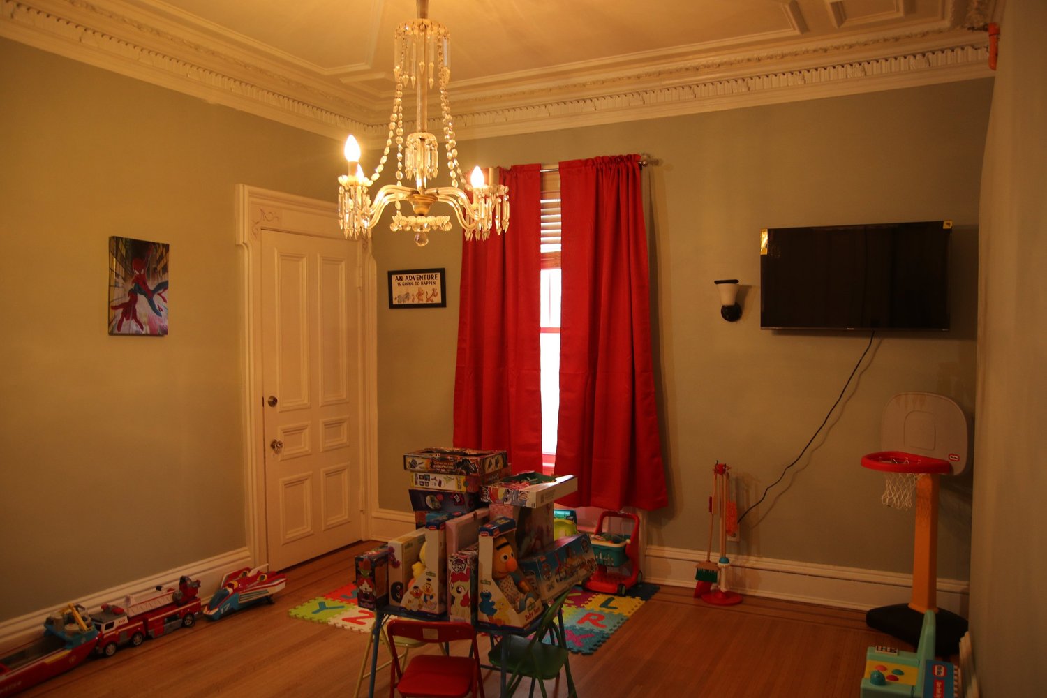 Playroom with toys at the Women and Children's House