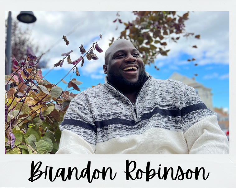 Brandon Robinson, OpenDoors Director of Justice Strategy, outdoors