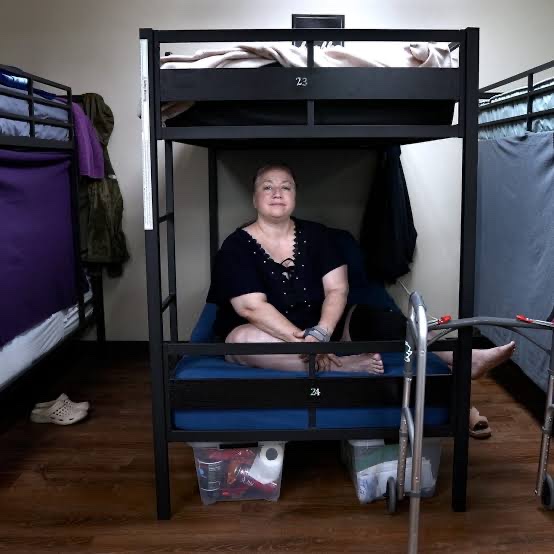Debra Duquette at the Pawtucket shelter