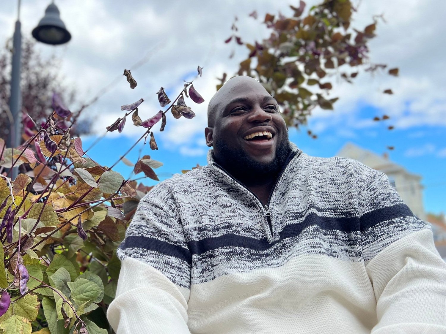 Brandon Robinson, OpenDoors Director of Justice Strategy, outdoors