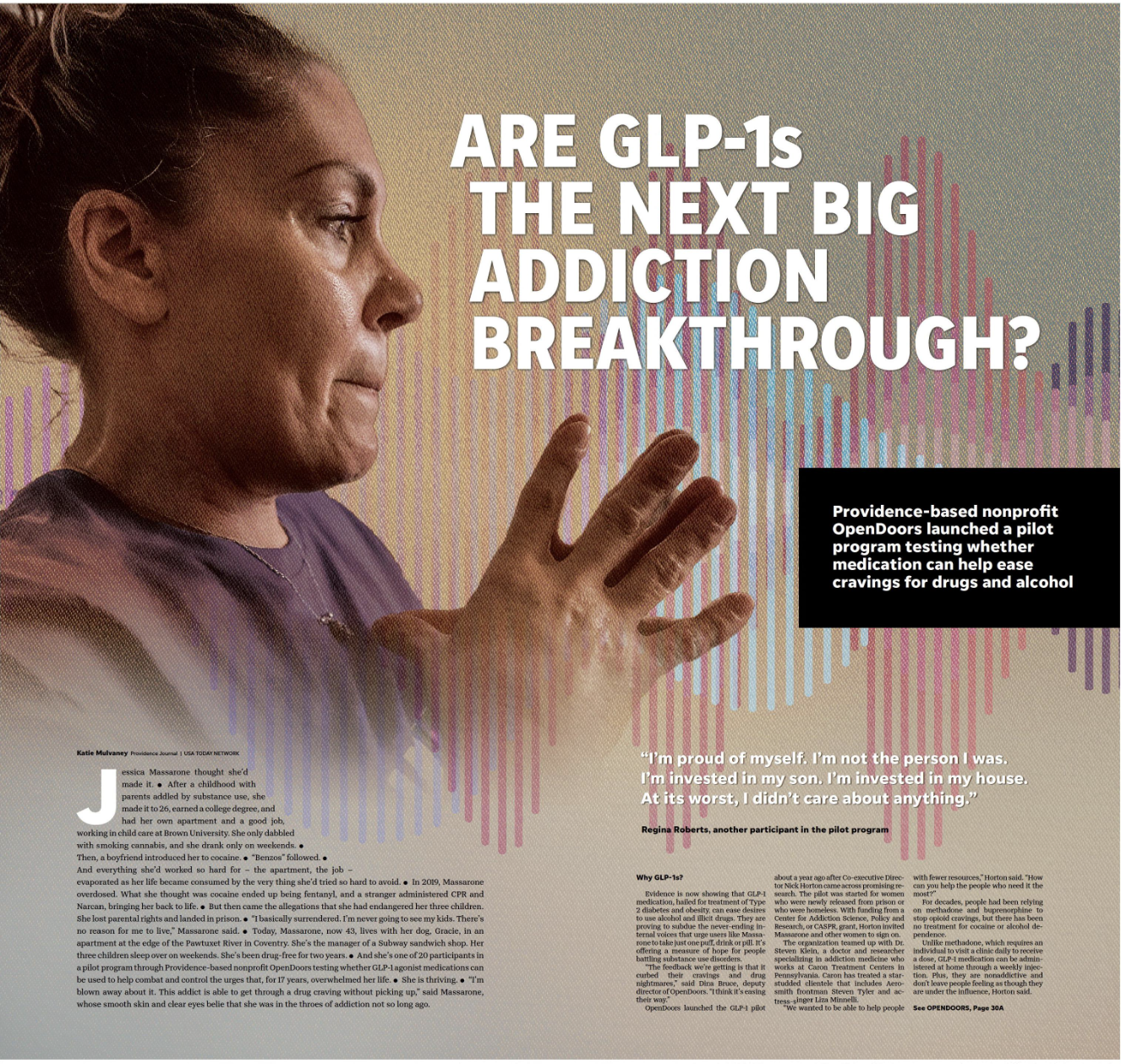 Providence Journal cover: Are GLP-1s the next big addiction breakthrough?